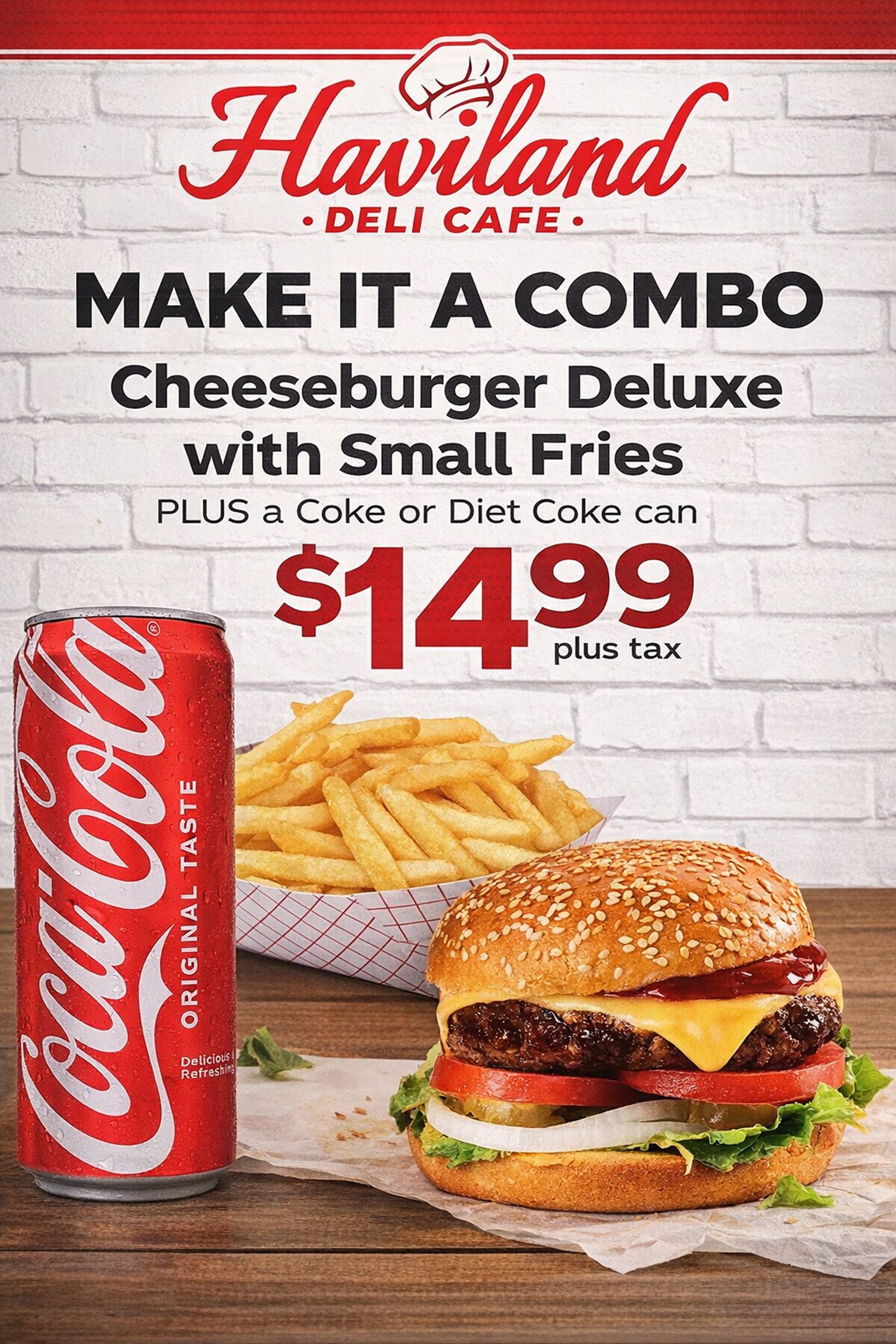 Cheeseburger Deluxe Combo